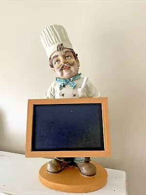 Big Man DINNER IS SERVED French Italian Bon Appetite Chef Chalk Board 16” ❤️tb5m • $150