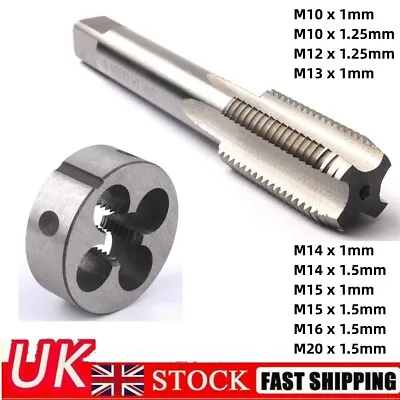 M10 M12 M13 M14 M16 M20 Metric Tap And Die Set HSS Machine Thread Tap /Round Die • £4.59