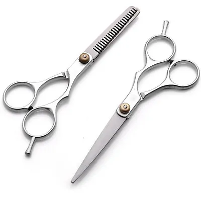 £3.75 • Buy 6” Professional Hair Cutting & Thinning Scissors Shears Hairdressing Set