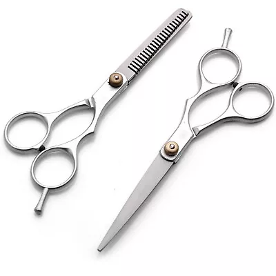 6” Professional Hair Cutting & Thinning Scissors Shears Hairdressing Set • £4.95