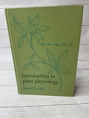 Vintage Green Decorative Hardcover Book: Introduction To Plant Physiology Levitt • $7.99