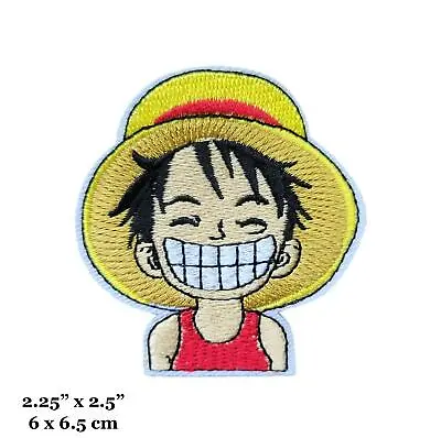 One Piece Anime Series Monkey D. Luffy Straw Hat Embroidered Iron On Patch • $4.99