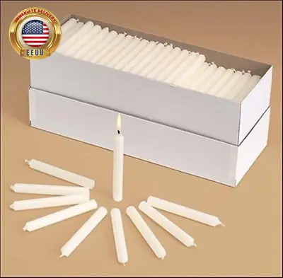 Church Service Memorial Vigil Ceremony Unscented White 1/2 X 4 1/4 Inch Candles  • $39.37