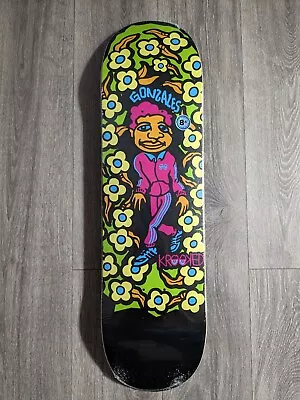 Krooked Mark Gonzales Skateboard Deck Blacklight Gonz Sweatpants 8.5  • $120