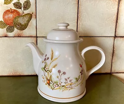 M&S Marks  Spencer Traditional Harvest Stoneware Vintage Retro Coffee Pot Teapot • £12