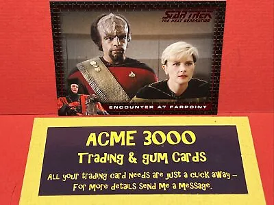 Star Trek TNG Archives & Inscriptions ENCOUNTER AT FARPOINT - Insert Card E7 • $6.32