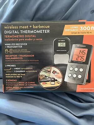 Maverick Wireless Meat Barbecue Grill Digital Thermometer 300 Ft Range LW-377 • $29.88