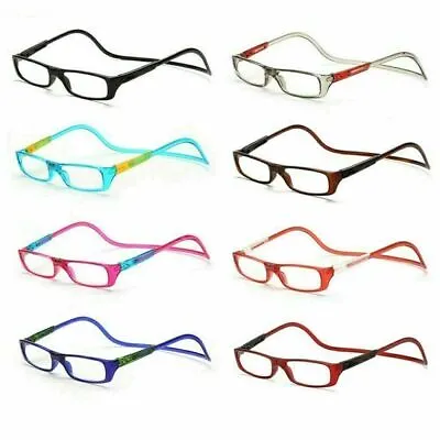 +1.0~+4.0 Hanging Magnetic Reading Eye Glasses Front Snap Click Connect Neck • $5.68