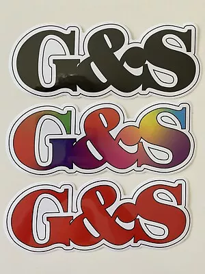 G&S Sticker SET Surf Sticker G&S Skate Sticker Lot  VINTAGE SURF 9 Inches • $7.99