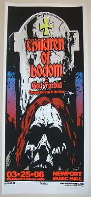 2006 Children Of Bodom - Columbus Silkscreen Concert Poster S/N By Mike Martin  • $22.90