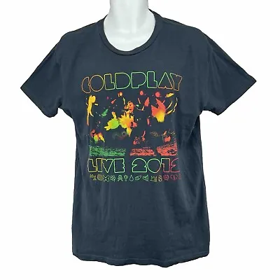 Coldplay 2012 Mylo Xyloto Concert Tour T Shirt/ Men’s (L) Gray 100% Cotton • $23.99