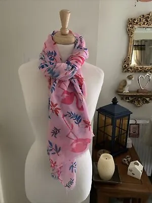 £3.50 • Buy Ladies Flamingo Scarf Pink Lovely Brand New MSH MISS SHORTHAIR LABEL