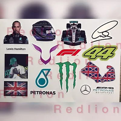 Lewis Hamilton Racing F 1 Stickers  Helmet Logo Number .. • £5.98