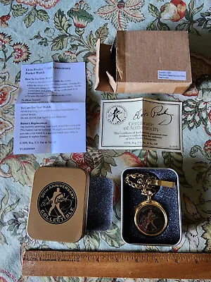 Elvis Presley 50th Anniversary Hound Dog Song Pocket Watch W Sound NEW 2006 • $74