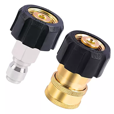 Pressure Washer Hose Adapter Set M22 To 3/8 Quick Connect For Power Washer Hose • $12.32