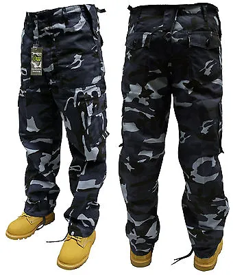 Adults Camo Army Cargo Combat Trousers - 8 DIFFERENT CAMO PATTERNS! 30 -50  • £16.99