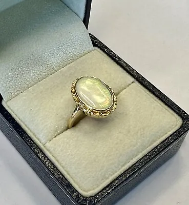 14k Gold Opal Estate Ring Size 6 • $495