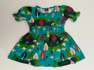 Matilda Jane Character Counts Park Print Smock Waist Dress Girls Size 12m • $10