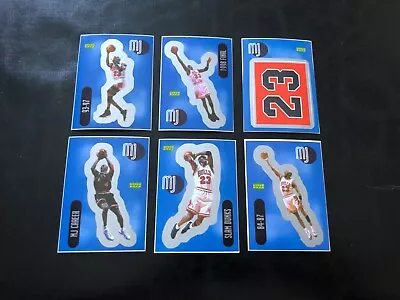 (6) Michael Jordan Bulls 1998 Ud Stickers Stick-ums Blue Lot Nmmt • $5.99