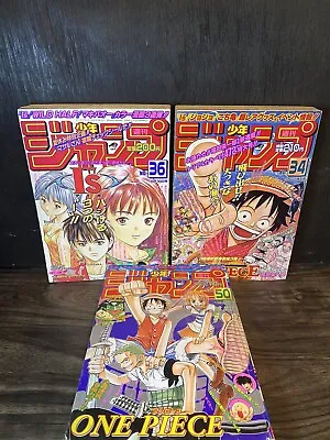 Weekly Shonen Jump No.34 36 And 50 One Piece Chapter 1 • $1400