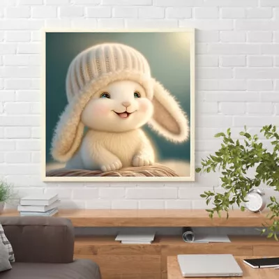 White Rabbit Oil Paint By Numbers Kit DIY Acrylic Painting Frameless Craft (2) • $11.10