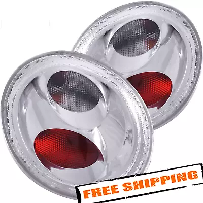 Anzo Chrome/Red Euro Tail Lights For 1998-2005 Volkswagen Beetle • $117.29