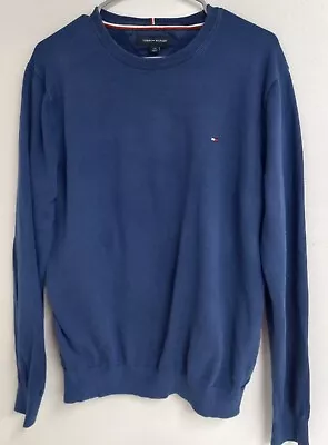 Tommy Hilfiger Navy Blue Crew Neck Sweater Men's Large • $14.99