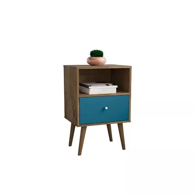 Liberty Mid-Century Modern Nightstand 1.0 With 1 Cubby Space And 1 Drawer  With • $88.65