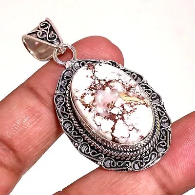Wild Horse Gemstone Handmade Ethnic Gift Vintage Jewelry Pendant 2.10  VP 2524 • $7.40