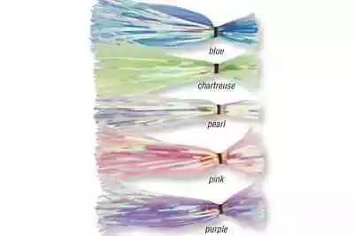 5 Pc Tuna Mahi Skirts Offshore Saltwater Trolling Mylar Lures 6 Inch 1/4 Oz 5pk • $19.95