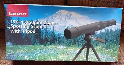 Tasco 15-45 X 50 Spotting Scope / Telescope (Ideal For Watching Your Bird Table) • £18
