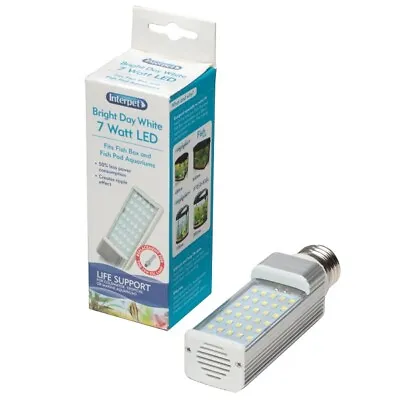 Interpet Bright Day 7W LED Light Bulb Lamp - For Fish Pod Aquarium Box Moon Tank • £29.59