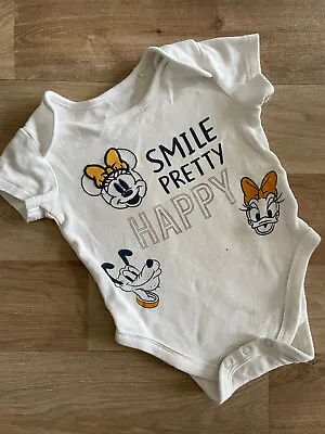 Baby Girl 3-6 Months Mothercare Disney Character Short Sleeve Bodysuit • $1.26