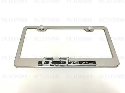 1pc 3D 6.3AMGBadge Emblem Stainless Steel Chromed Metal License Plate Frame • $23.98