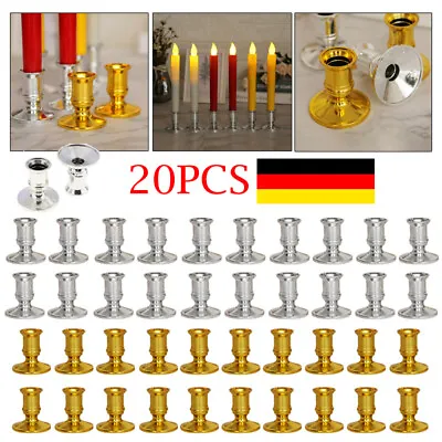 20x Pillar Candle Base Taper Candle Holder Candlestick Christmas Party Decor UK • £8.78