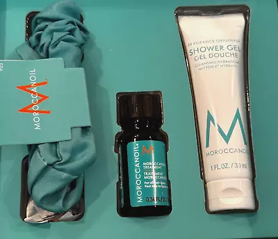 Moroccan Oil Shower Gel Gift Set Kit Treatment 0.34oz Shower Gel 1 Oz Headband • $12