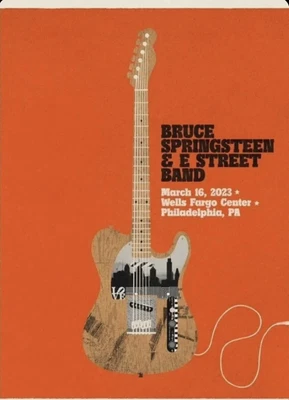 $249.99 • Buy LIMITD EDITION BRUCE SPRINGSTEEN Philadelphia Concert Poster 2023 #/200 Preorder