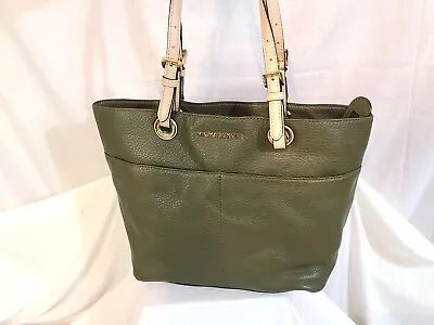Michael Kors Olive Green Double Shoulder Bag Top Handle Handbag Satchel Purse • $39.99