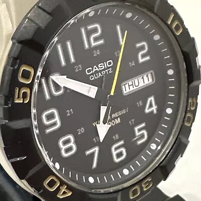 Casio MRW210H-5AV Men's Khaki Resin Band Oversized 100 Meter Day/Date • $23.51