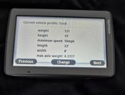 £69.99 • Buy TomTom Truck HGV Camper Coach Sat Nav  5 Inch Screen UK Europe With Bluetooth 