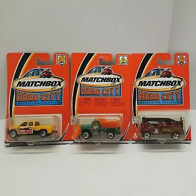 LOT OF 3 Matchbox  Hero City Set! New Sealed! 2002 • $21.90