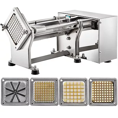 $142.99 • Buy VEVOR Electric French Fry Cutter Vegetable Cutter Vegetable Dicer W/4 Blades 40W