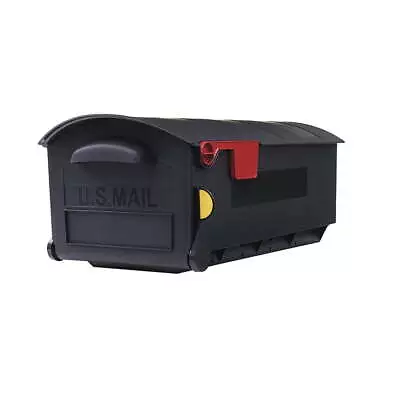 Architectural Mailboxes Patriot Large Plastic Post Mount Mailbox Black • $27.06