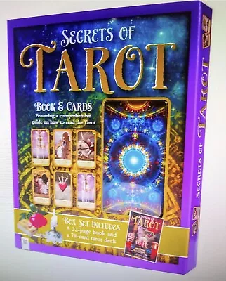 Secrets Of Tarot Hinkler Book & Card Set. 78 Card Set & 32 Page Book. • £14.99