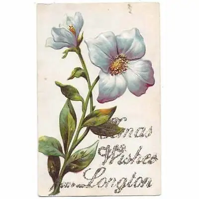 Greetings From LONGTON Staffs Hand Finished Postcard Unposted • £6.75