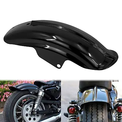 Gloss Black Rear Mudguard Fender Fit For Harley Sportster XL Cafe Racer Bobber • $20.49