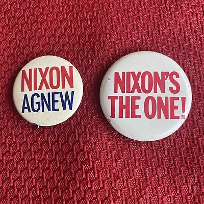RICHARD M. NIXON SPIRO AGNEW For President 7/8  Political Campaign Button / Pins • $4.99