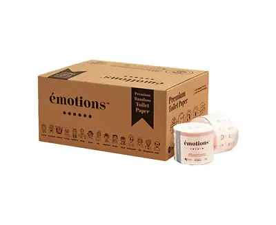 $61.58 • Buy 24PK Emotions Premium 100% Bamboo Toilet Paper/Rolls 4Ply 360 Sheets White