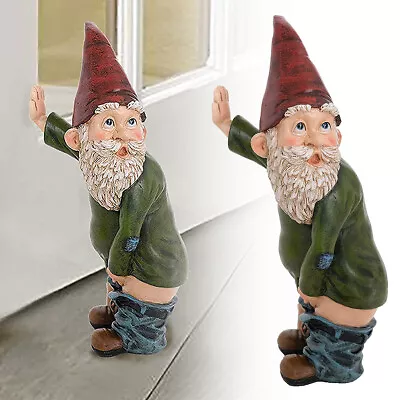 Funny Garden Gnome Garden Decoration Statue Resin Figurines Naughty Gnome Decor • $10.99