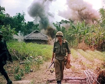 Operation Georgia Marines Blow Up Bunkers & Tunnels 8 X10  Vietnam War Photo 264 • $7.43